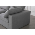 Meridian Furniture Serene Linen Deluxe Cloud Modular Down Filled Overstuffed 158 Sofa - Sofas