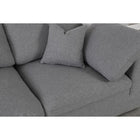 Meridian Furniture Serene Linen Deluxe Cloud Modular Down Filled Overstuffed Sectional 5C - Living Room Furniture