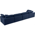 Meridian Furniture Serene Linen Deluxe Cloud Modular Down Filled Overstuffed 158 Sofa - Sofas