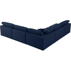 Meridian Furniture Serene Linen Deluxe Cloud Modular Down Filled Overstuffed Sectional 5B - Living Room Furniture