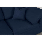 Meridian Furniture Serene Linen Deluxe Cloud Modular Down Filled Overstuffed Sectional 8A - Living Room Furniture