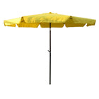 International Caravan Outdoor 8 Foot Aluminum Umbrella - Yellow - Outdoor Furniture
