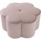 Meridian Furniture Daisy Velvet Ottoman - Ottomans