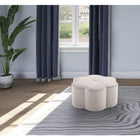 Meridian Furniture Daisy Velvet Ottoman - Ottomans