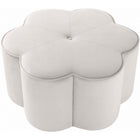 Meridian Furniture Daisy Velvet Ottoman - Ottomans