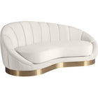 Meridian Furniture Shelly Velvet Chaise - Cream - Sofas