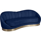 Meridian Furniture Shelly Velvet Sofa - Navy - Sofas
