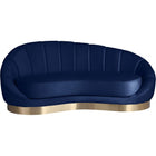 Meridian Furniture Shelly Velvet Chaise - Navy - Sofas