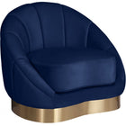 Meridian Furniture Shelly Velvet Chair - Navy - Chairs
