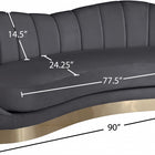 Meridian Furniture Shelly Velvet Sofa - Sofas