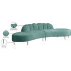 Meridian Furniture Divine Velvet 2pc. Sectional - Sofas