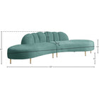 Meridian Furniture Divine Velvet 2pc. Sectional - Sofas