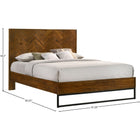 Meridian Furniture Reed Wood Queen Bed - Bedroom Beds