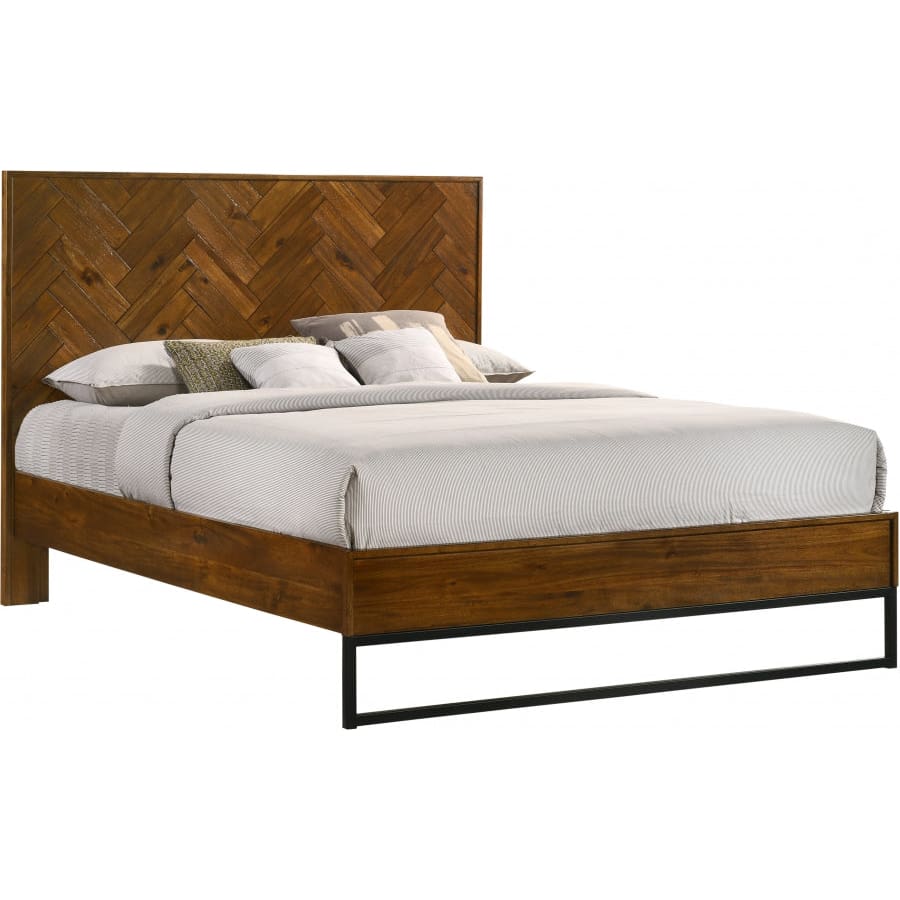 Meridian Furniture Reed Wood Queen Bed - Bedroom Beds