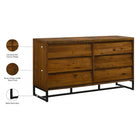 Meridian Furniture Reed Wood Dresser - Drawers & Dressers