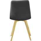 Meridian Furniture Annie Velvet Dining Chair - Gold - Dining Chairs