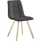 Meridian Furniture Annie Velvet Dining Chair - Gold - Dining Chairs