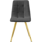 Meridian Furniture Annie Velvet Dining Chair - Gold - Dining Chairs