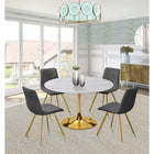 Meridian Furniture Annie Velvet Dining Chair - Gold - Dining Chairs