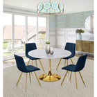 Meridian Furniture Annie Velvet Dining Chair - Gold - Dining Chairs