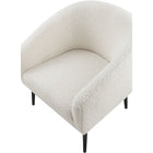Meridian Furniture Barlow Faux Fur Chair - Black - Chairs