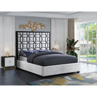 Meridian Furniture Taj Velvet King Bed - Bedroom Beds