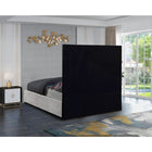Meridian Furniture Taj Velvet Queen Bed - Bedroom Beds