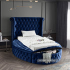 Meridian Furniture Luxus Velvet Twin Bed - Bedroom Beds
