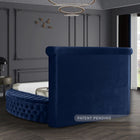 Meridian Furniture Luxus Velvet Queen Bed - Bedroom Beds