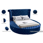 Meridian Furniture Luxus Velvet Queen Bed - Bedroom Beds