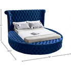 Meridian Furniture Luxus Velvet Queen Bed - Bedroom Beds