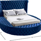 Meridian Furniture Luxus Velvet King Bed - Bedroom Beds