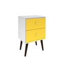 Manhattan Comfort Liberty Mid Century - Modern Nightstand 2.0 with 2 Full Extension Drawers - Other Tables