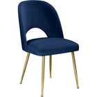 Meridian Furniture Logan Velvet Dining Chair - Dining Chairs