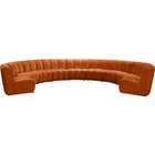 Meridian Furniture Infinity Modular 9pc. Sectional - Cognac - Sofas