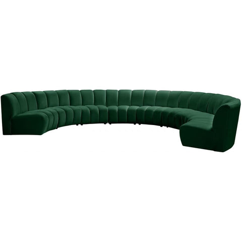 Meridian Furniture Infinity Modular 8pc. Sectional - Green - Sofas