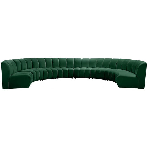 Meridian Furniture Infinity Modular 8pc. Sectional - Green - Sofas