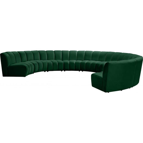 Meridian Furniture Infinity Modular 9pc. Sectional - Green - Sofas