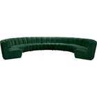 Meridian Furniture Infinity Modular 9pc. Sectional - Green - Sofas