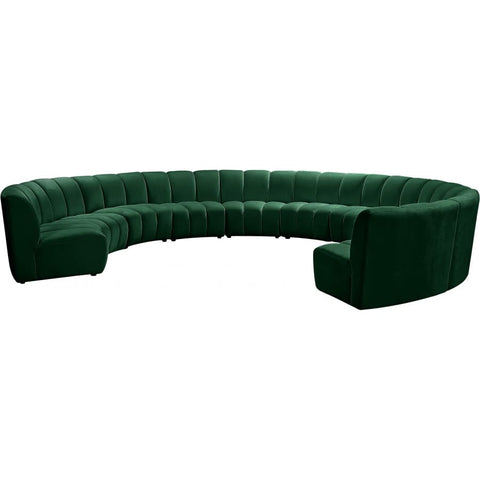 Meridian Furniture Infinity Modular 10pc. Sectional - Green - Sofas