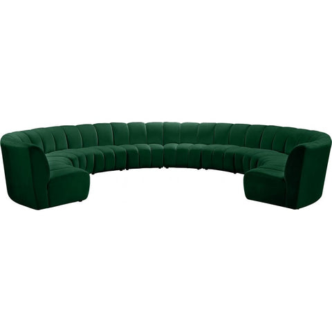 Meridian Furniture Infinity Modular 10pc. Sectional - Green - Sofas