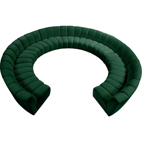 Meridian Furniture Infinity Modular 11pc. Sectional - Green - Sofas