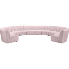 Meridian Furniture Infinity Modular 10pc. Sectional - Pink - Sofas