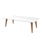 Manhattan Comfort Utopia 11.81 High Rectangle Coffee Table with Splayed Legs - Coffee Tables