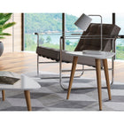 Manhattan Comfort Utopia 19.68 High Triangle End Table With Splayed Wooden Legs - Other Tables