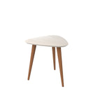 Manhattan Comfort Utopia 19.68 High Triangle End Table With Splayed Wooden Legs - Other Tables