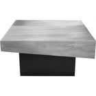 Meridian Furniture Palladium Coffee Table - Silver - Coffee Tables