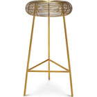 Meridian Furniture Tuscany Bar Stool - Gold - Stools