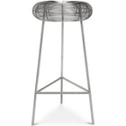 Meridian Furniture Tuscany Bar Stool - Silver - Stools