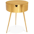 Meridian Furniture Bali Side Table | Nightstand - Gold - Nightstand